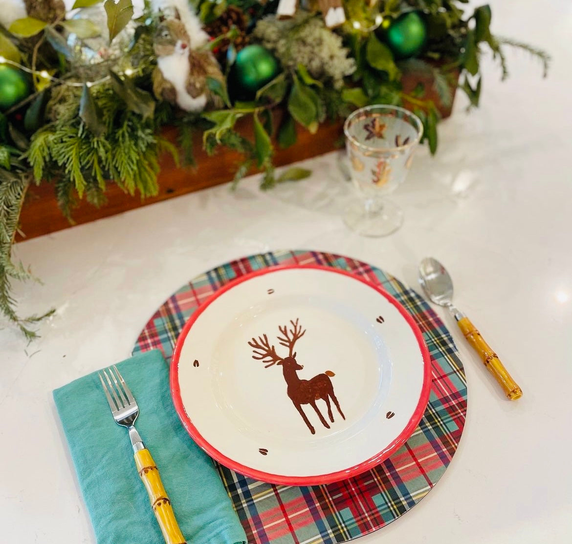Christmas Plaid Charger Placemat