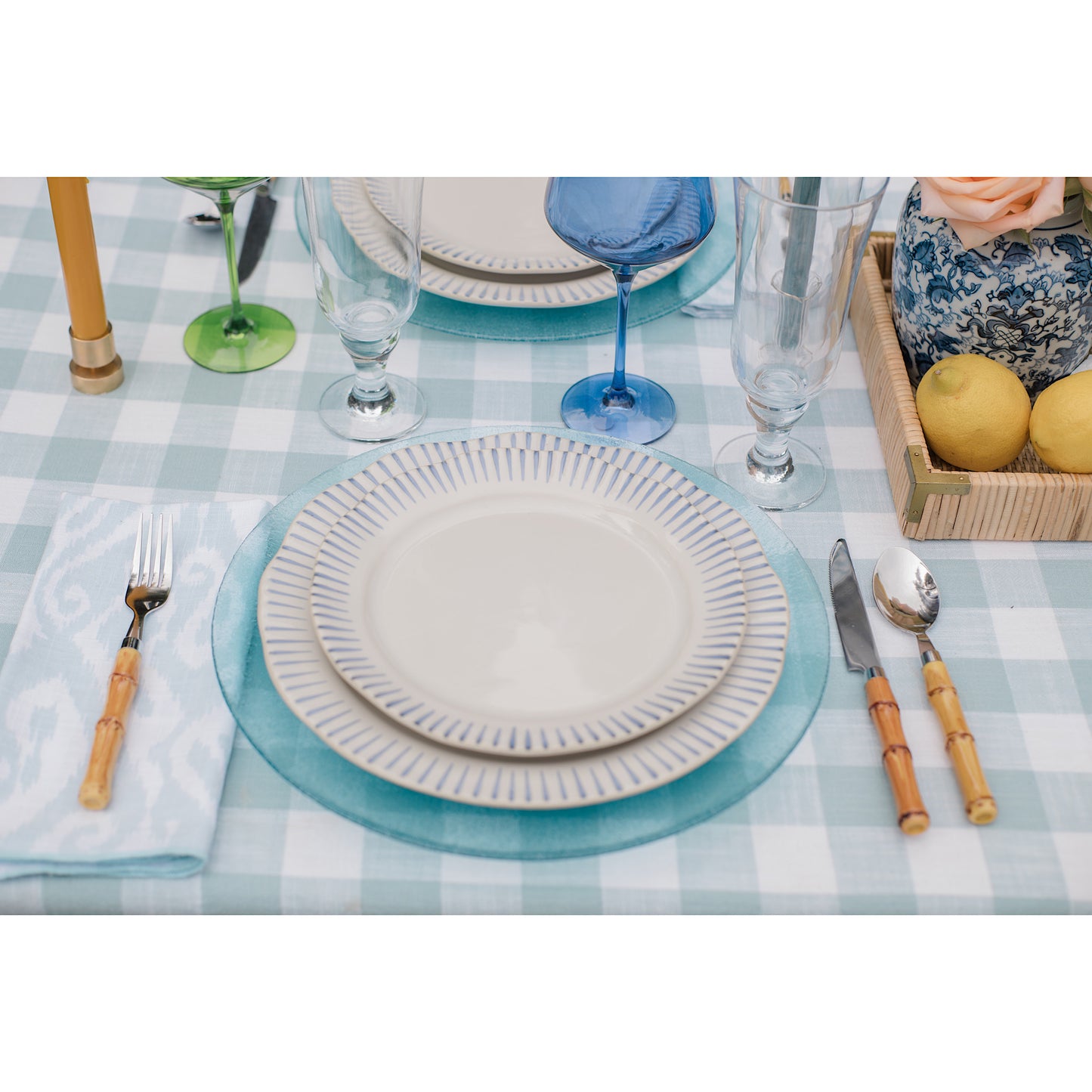 Sitio Striped Dinner Plate