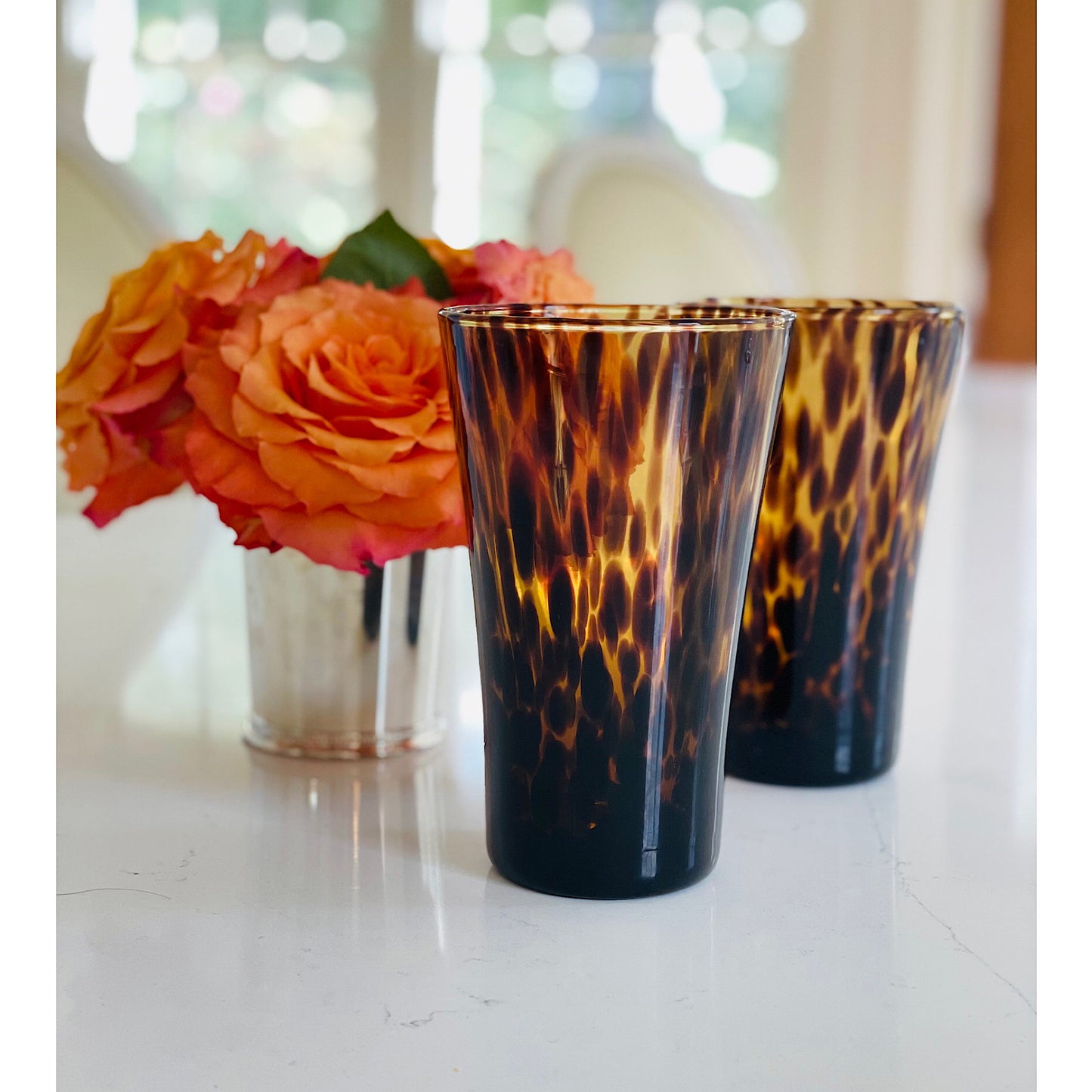 Tortoise Glass Tumbler