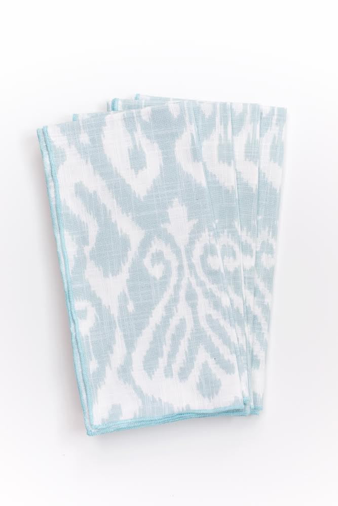 Aqua Ikat Napkins