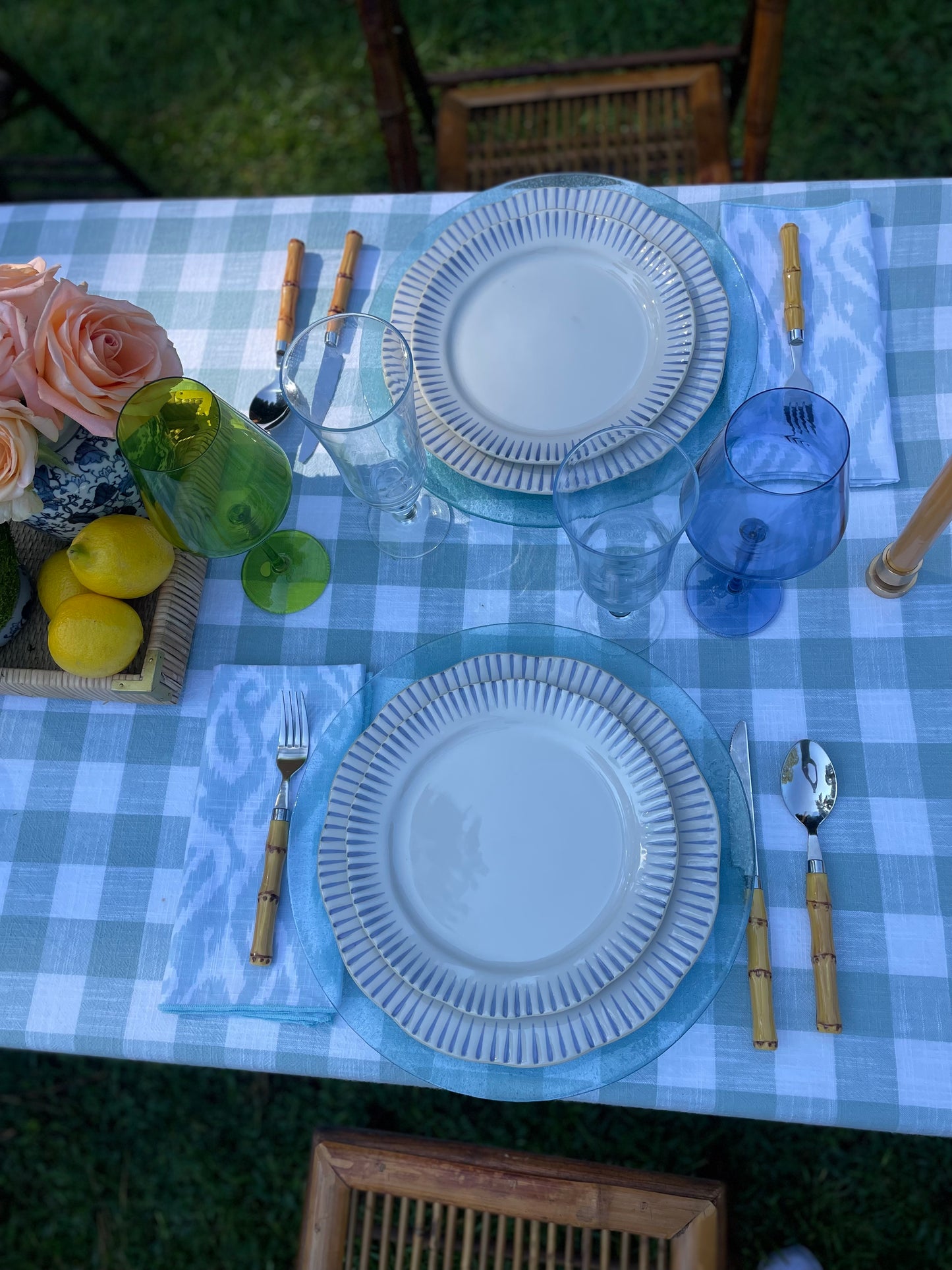 Sitio Striped Dinner Plate
