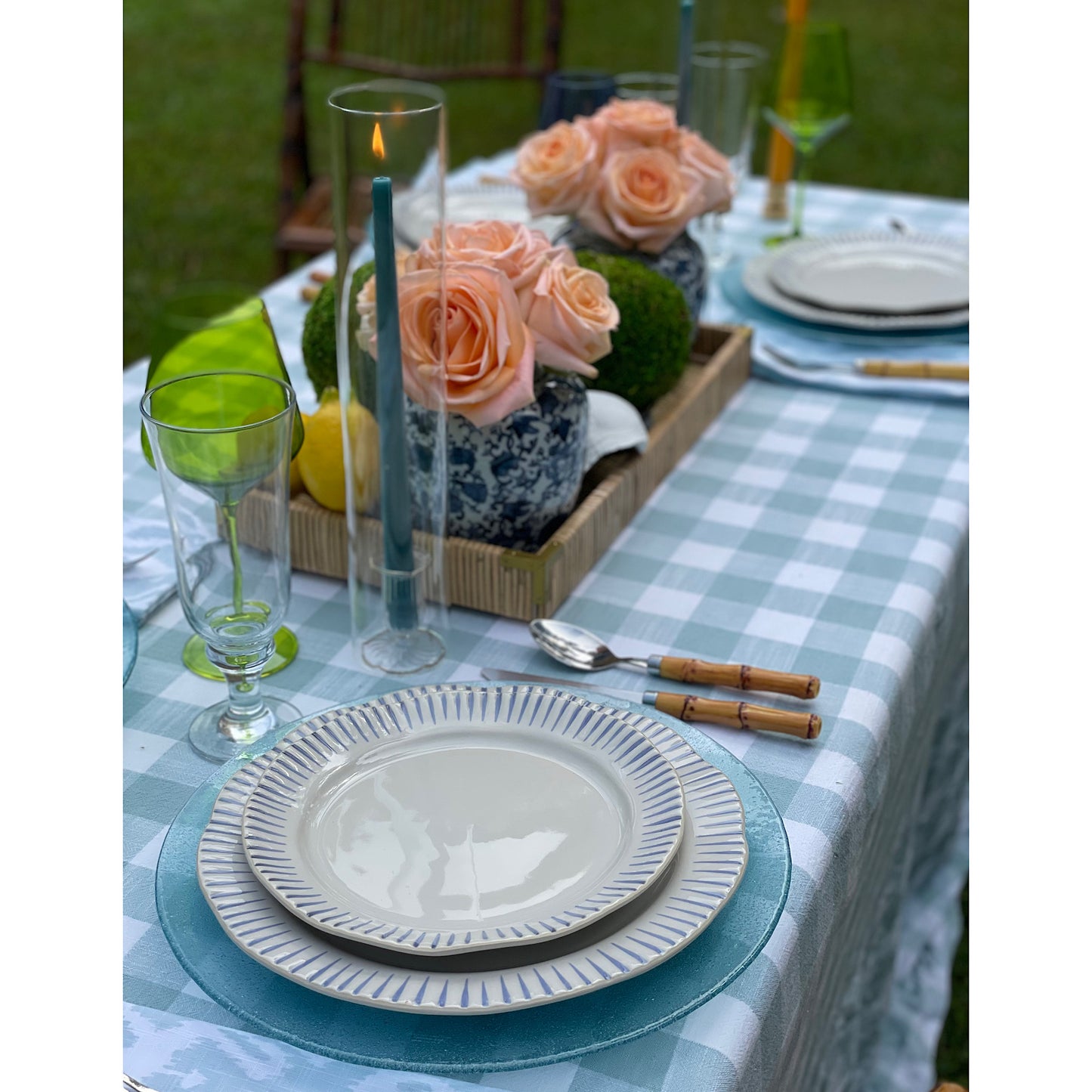 Pastel Colored Wine Stemware, Set of 6