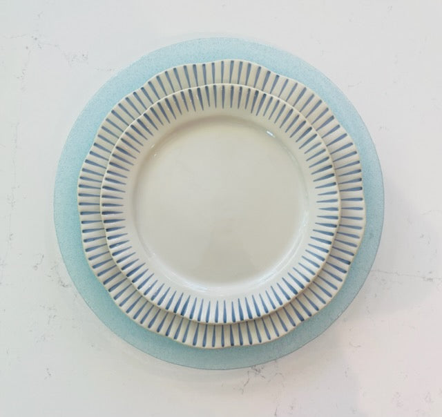 Sitio Stripe Dessert/Salad Plate