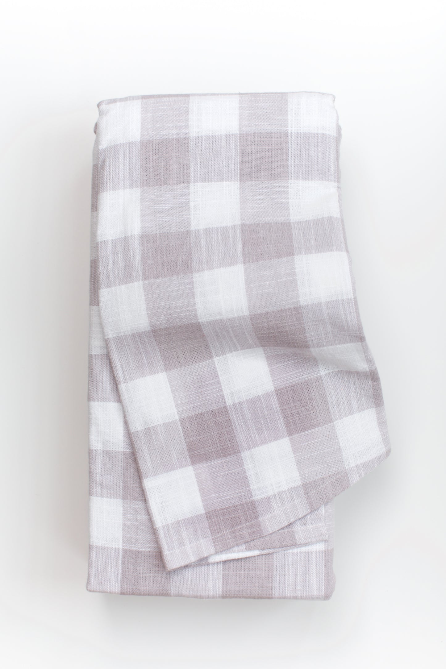 Lavender Buffalo Check Tablecloth, Round