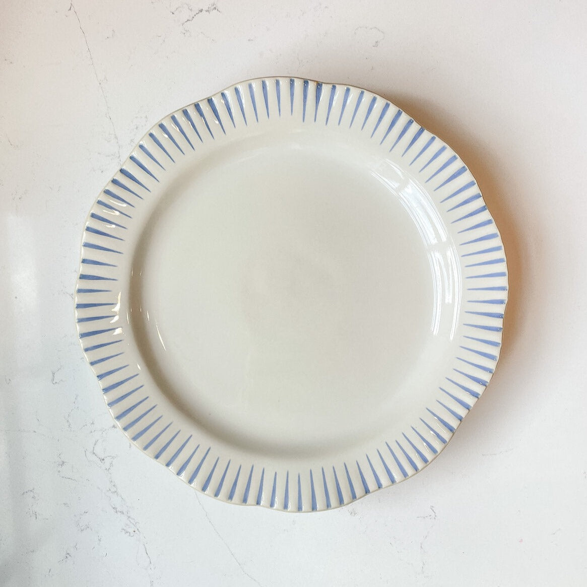 Sitio Stripe Dessert/Salad Plate