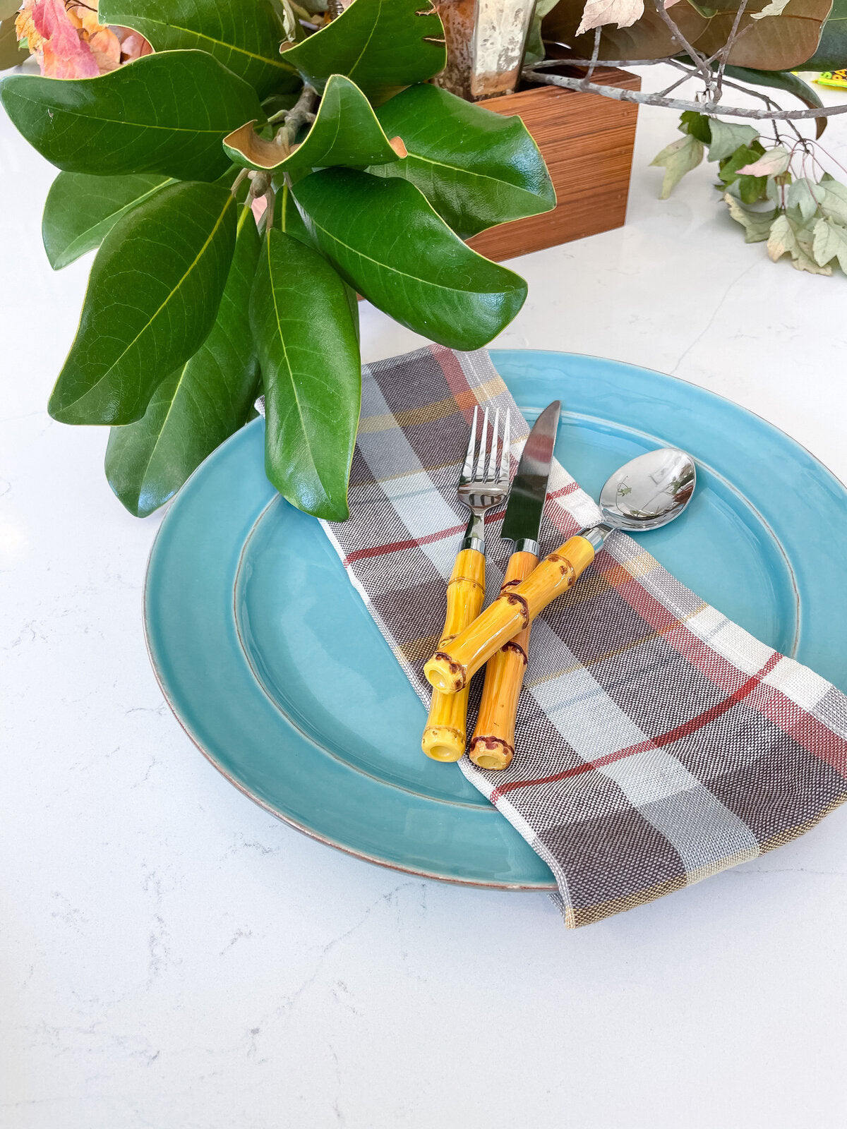 Stoneware Dinner Plate, Turquoise