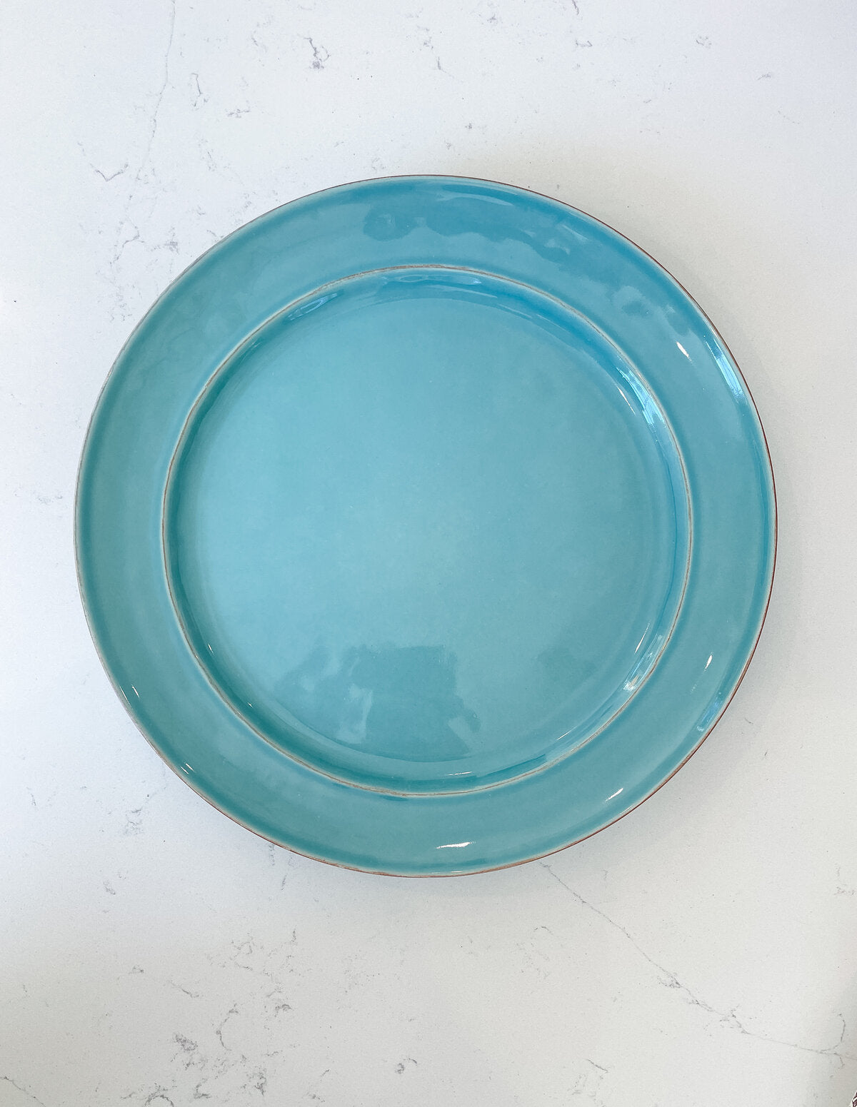 Stoneware Dinner Plate, Turquoise