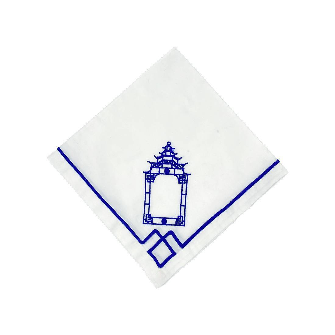 Pagoda Trellis Embroidered Napkin