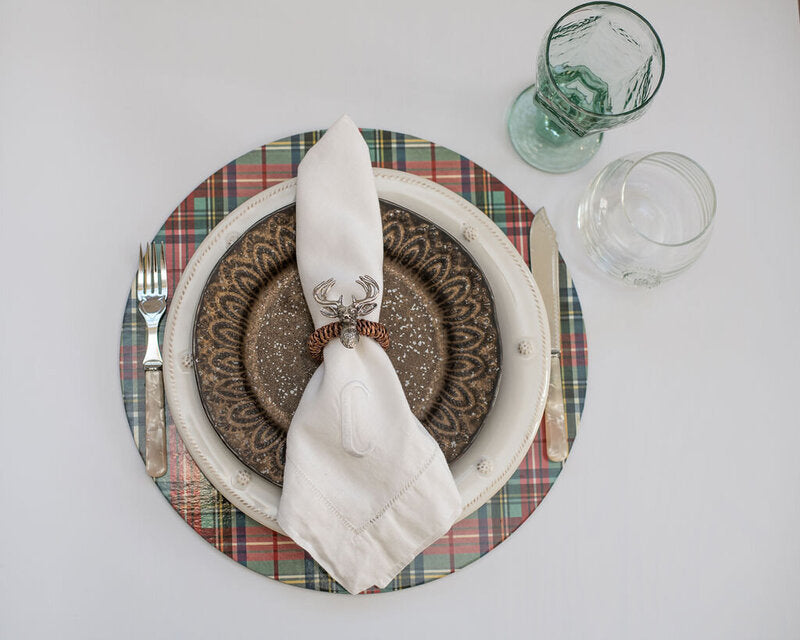 Brown Medallion Dessert/Salad Plate
